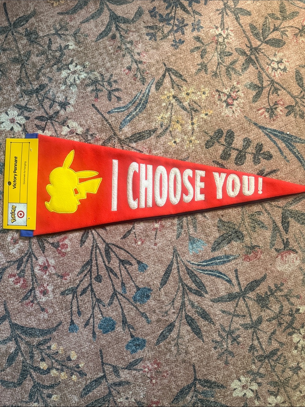 Target x Pokemon "I CHOOSE YOU!" Pennant with Yellow Pikachu